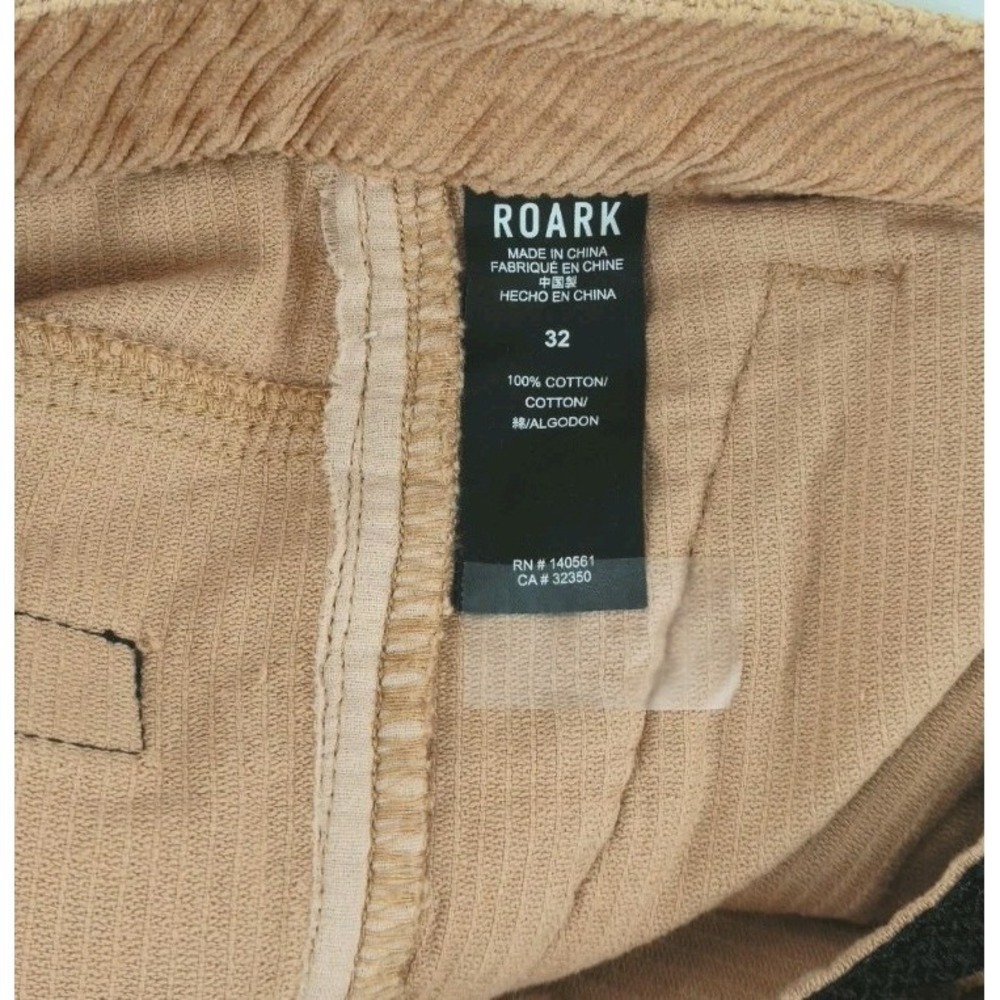 Roark Campover Cord Shorts Men's Size 32 Sandstorm Corduroy Belted Utility - Picture 8 of 8